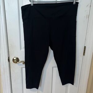 BALLY Black High-Waisted Athletic Leggings Women’s size 2X